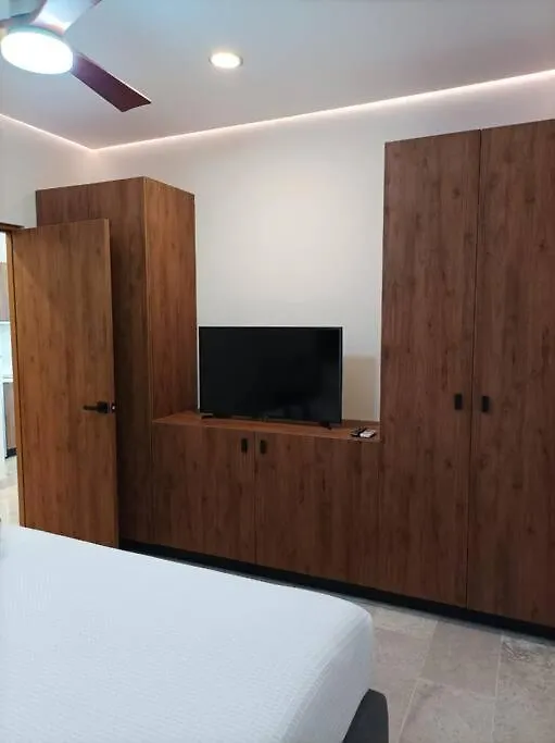 Апартаменты Depa De 1Br Aldea Zama Con Piscina En Roof I Gt Тулум