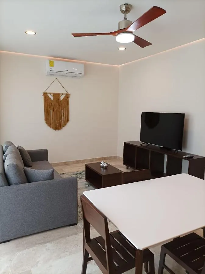 Апартаменты Depa De 1Br Aldea Zama Con Piscina En Roof I Gt Тулум 0*,  Мексика